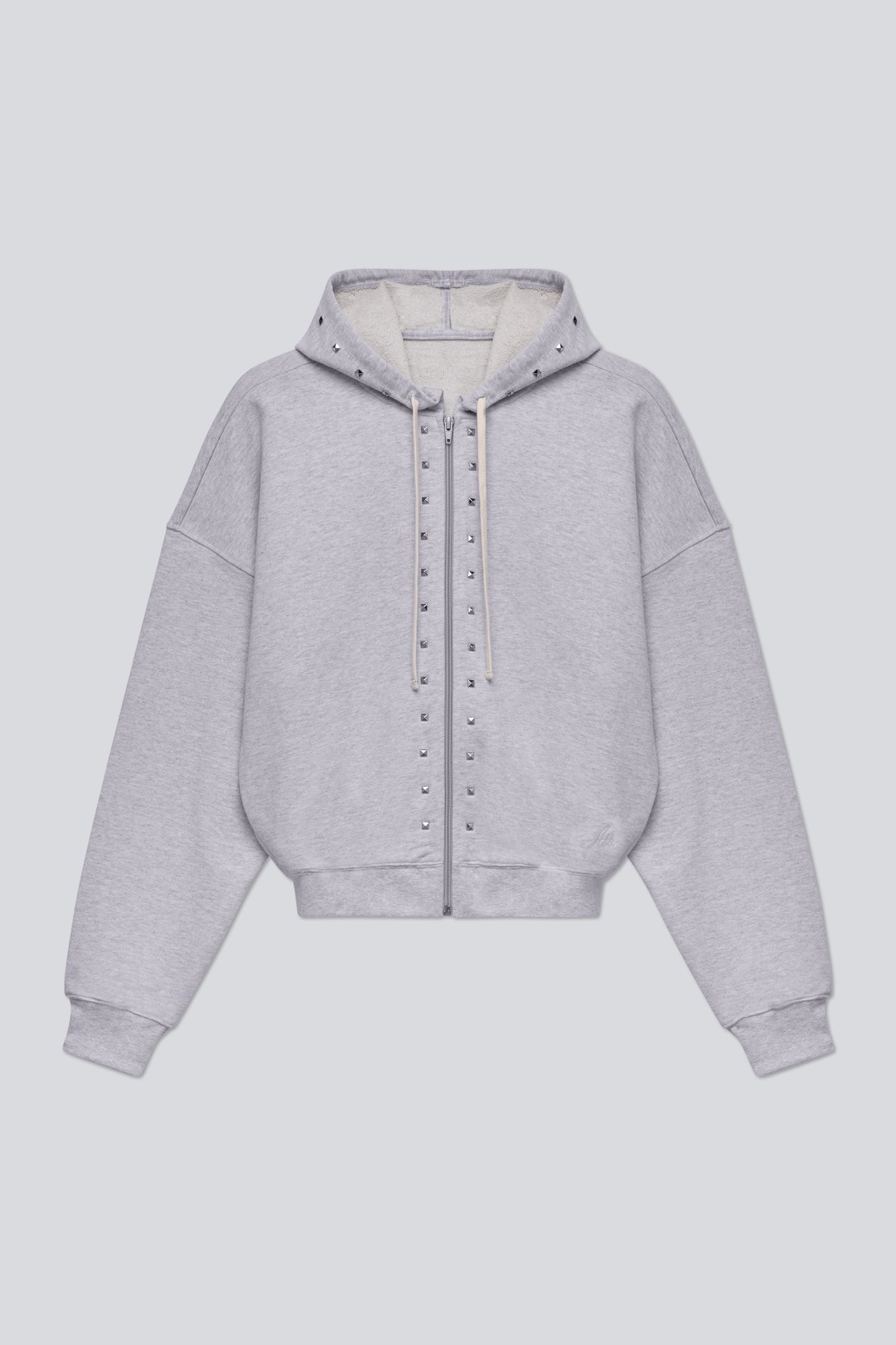 antimid studs hoodie グレー ANTIMID ZIP HOODIE